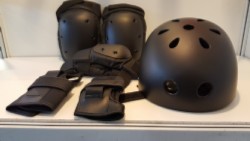 BMX bike helmet with protector adult 250